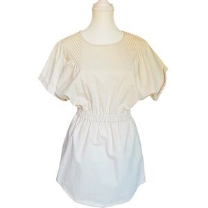 Umgee made In USA Cream Mini Dress With Pockets